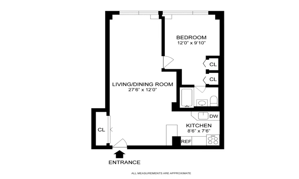 The floor plan of a luxury apartment.