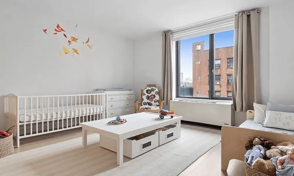 The nursery of a luxury apartment.