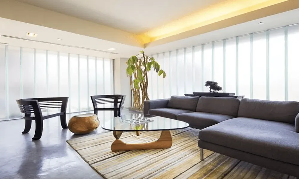 The living room of a luxury apartment.